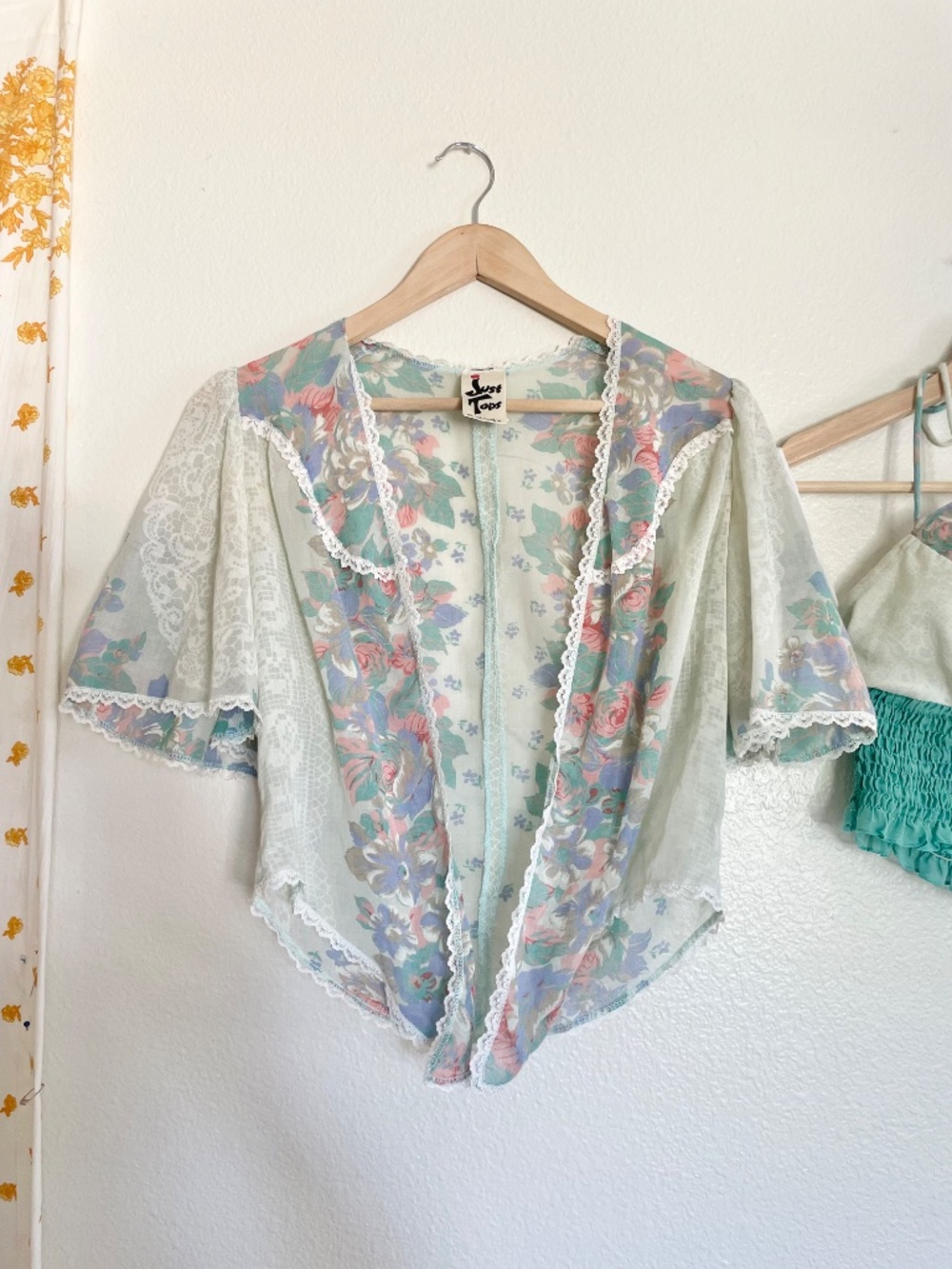 Vintage 70s Just Tops Floral Two Piece Set - Picture 4 of 9